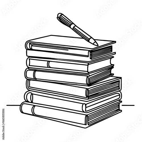 stack of books