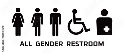 トイレのピクトグラムアイコン