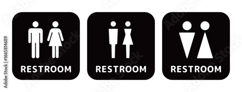 トイレのピクトグラムアイコン