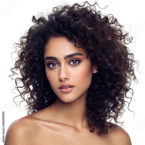 Beautiful woman isolated on transparent background
