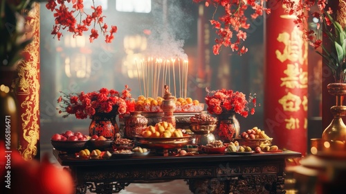 Festive offering at temple