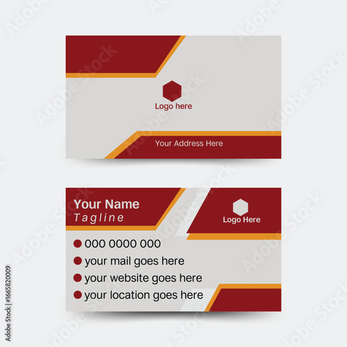 Business card design template, Clean professional business card template, visiting card, business card template.