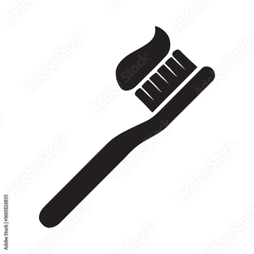 Toothbrush Icon – Dental Care, Hygiene, and Oral Health Symbol