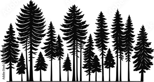 Tree Silhouettes Collection - Nature & Forest Vector Pack