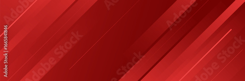 Abstract red banner horizontal background. Colorful. Slanted line effect. Vector illustration