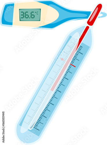 Medicine cartoon font thermometer digit 7 seven. Hospital mathematics typeface figure, medical vector math font digit. Healthcare alphabet type numeral symbol or medicine kids ABC typeface number