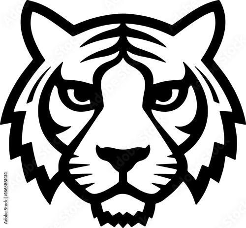 tiger head sticker transparent 