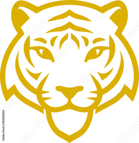 tiger head sticker transparent 