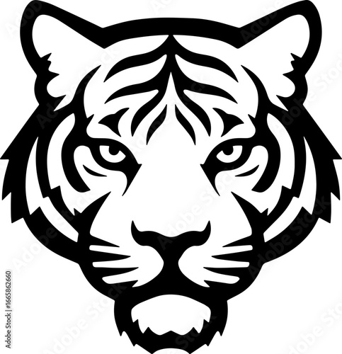 tiger head sticker transparent 