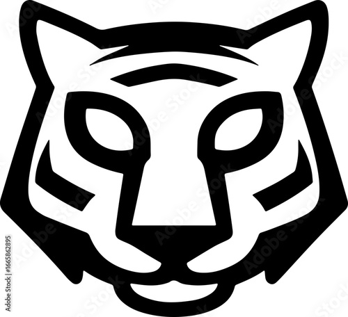 tiger head sticker transparent 
