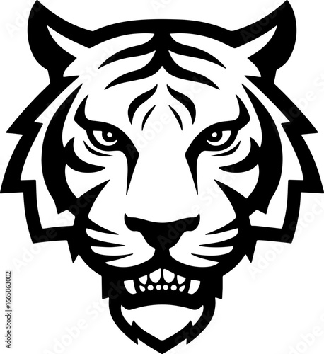 tiger head sticker transparent 