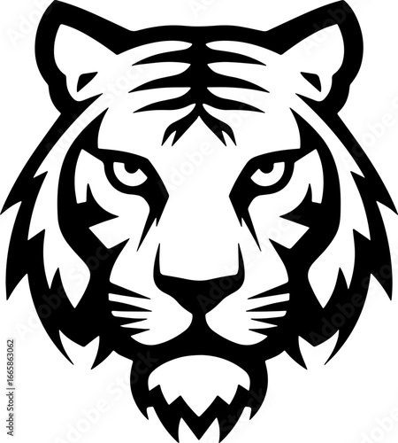 tiger head sticker transparent 