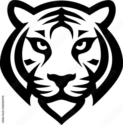 tiger head sticker transparent 