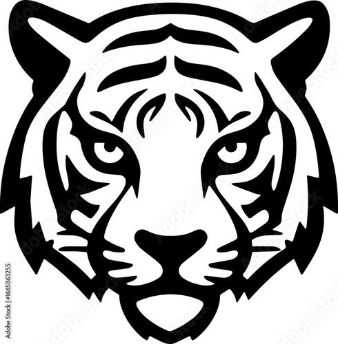 tiger head sticker transparent 