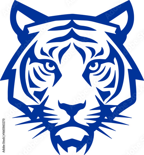 tiger head sticker transparent 