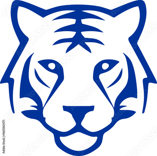 tiger head sticker transparent 