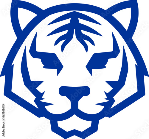 tiger head sticker transparent 
