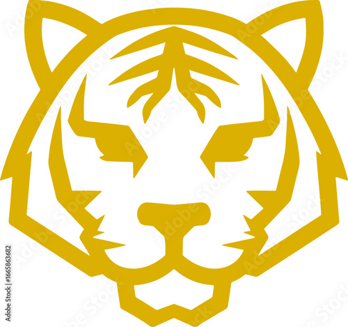 tiger head sticker transparent 