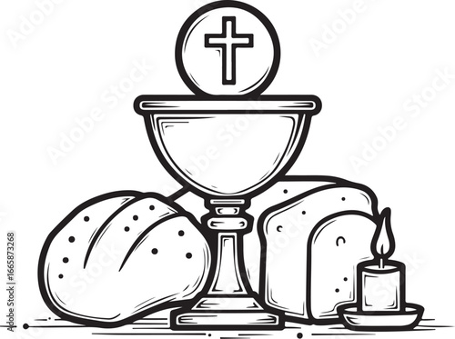 God, Christian, Jesus, rosary, crucifix, cross, prayer,  vector graphics