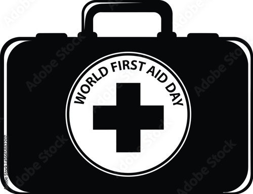 Promote World First Aid Day with this medical kit for health and safety campaigns