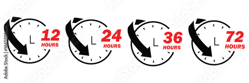48, deo, logo, week, hour, 12, 24, 72, symbol, arrow, sign, discount, offer, number, shipping, deodorant, day, remain, work, hrs, clock, effect, circle, template, deal, shop, icon, isolated, supermark