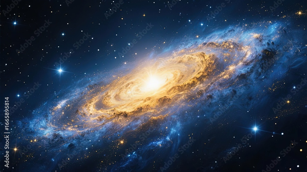 Fototapeta premium Spiral Galaxy in Deep Space