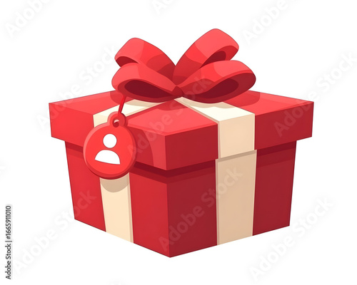 Red Gift Box Illustration