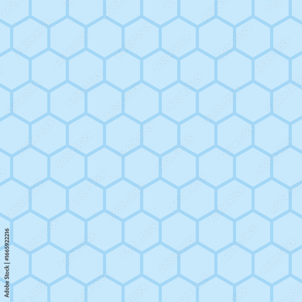 Fototapeta premium abstract blue colour geometric hexagon honeycomb pattern, Vector Illustration. with white background.