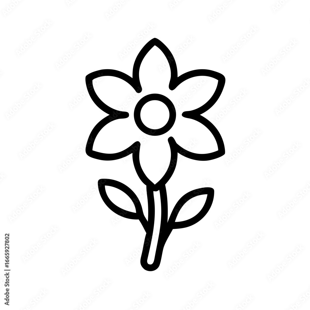 Fototapeta premium Flower Icon