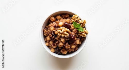 Charoset Bowl on White Background