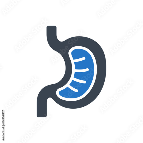 Stomach Muscle Contraction Icon