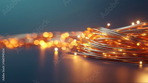 A pile of warm orange and yellow lights.