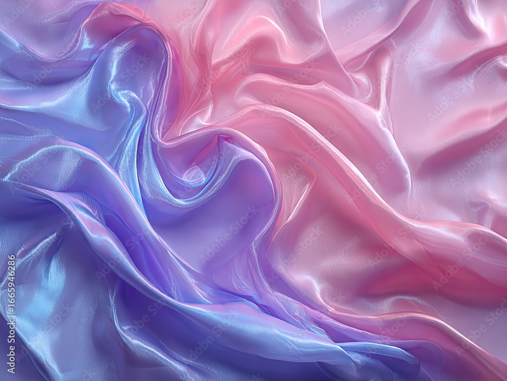 Fototapeta premium Pastel Waves of Fabric