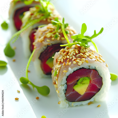 Delicious Sushi Roll Photo