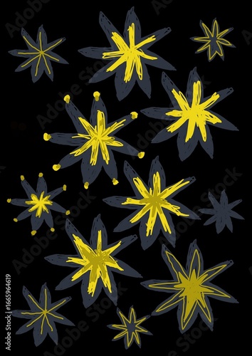 seamless background with flowers