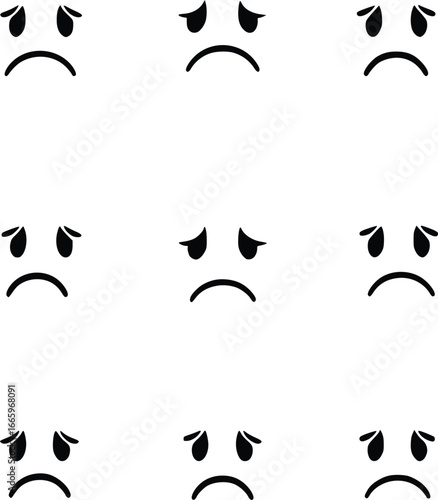 Collection of Sad Facial Expressions