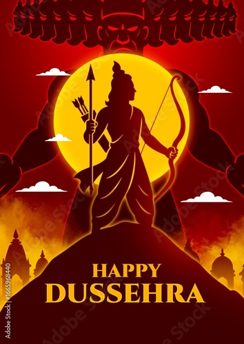 Happy dussehra celebration post design