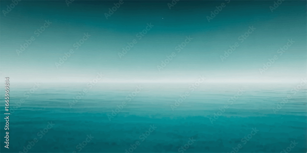 Abstract light blue sky with clouds and a tranquil sea horizon in a summer landscape Abstract light blue sky with clouds and a tranquil sea horizon in a summer landscape