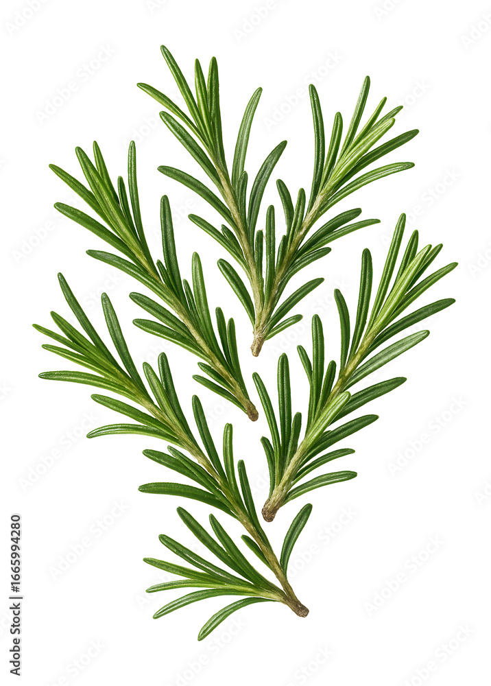 Fototapeta premium Fresh rosemary sprigs with green needles