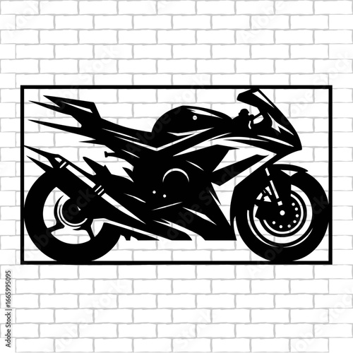 motor sport wall decoration laser cut.eps