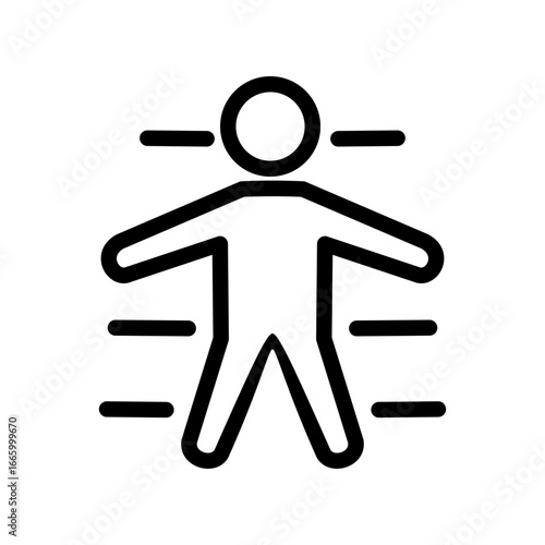 Radiation exposure hazard icon
