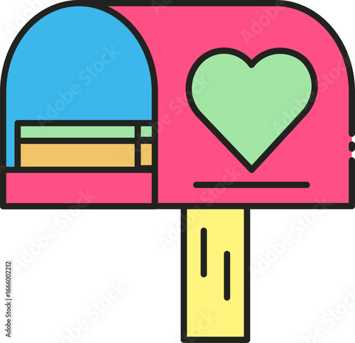Friendship Day Icons – Flat Line Color Vector Set