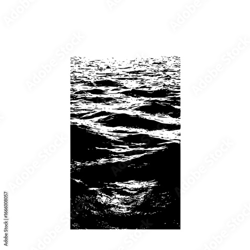 Black and white water surface texture background vector illustration stock graphic design element image