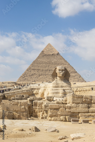 The great pyramid and the great sphinxof giza