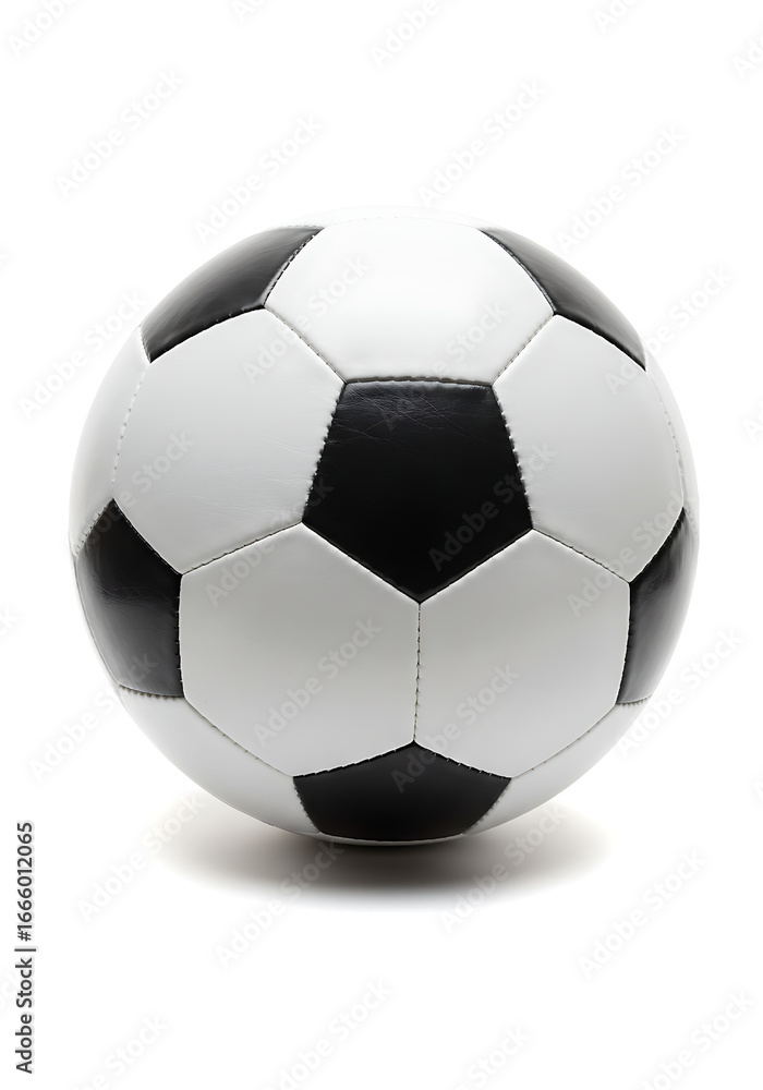 Fototapeta premium soccer ball isolated on white soccer ball isolated on white, Football soccer ball isolated on transparent background