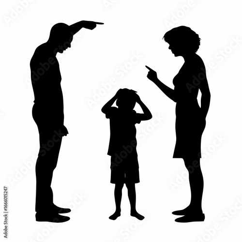 A family in conflict with a child in distress