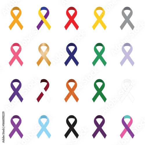cancer ribbon ribbons color colorful