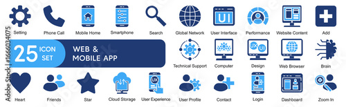 Web and Mobile App Icons Set