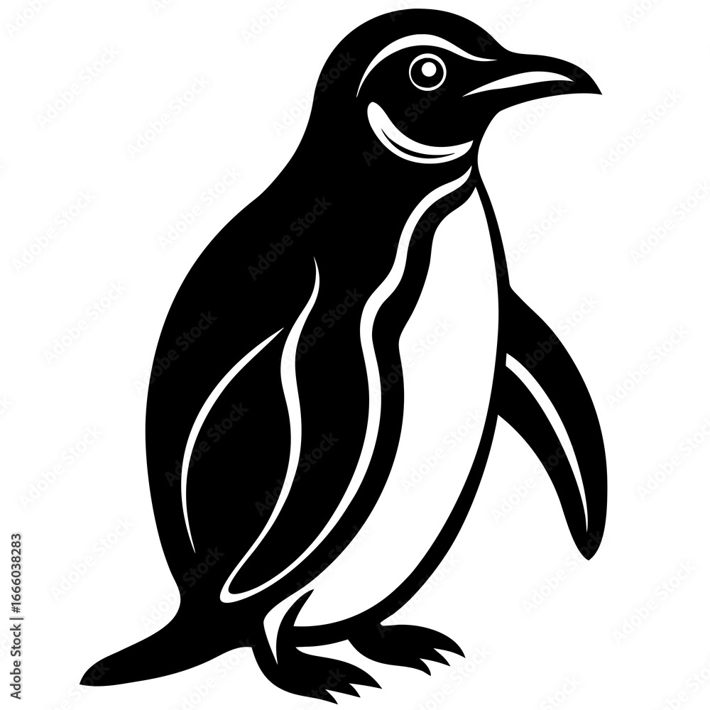 Naklejka premium penguin vector illustration
