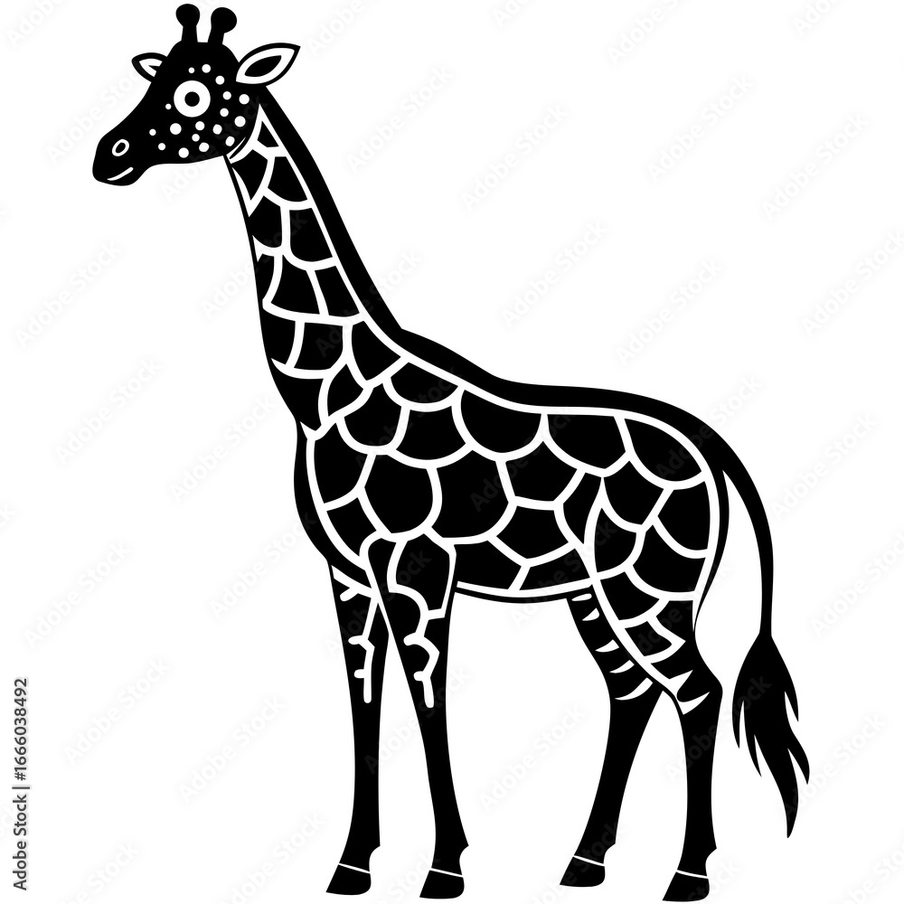Fototapeta premium giraffe vector illustration